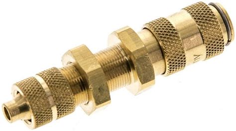 Schott Schnellkupplung NW2 7 6x4mm Schlauch Messing für Stecker