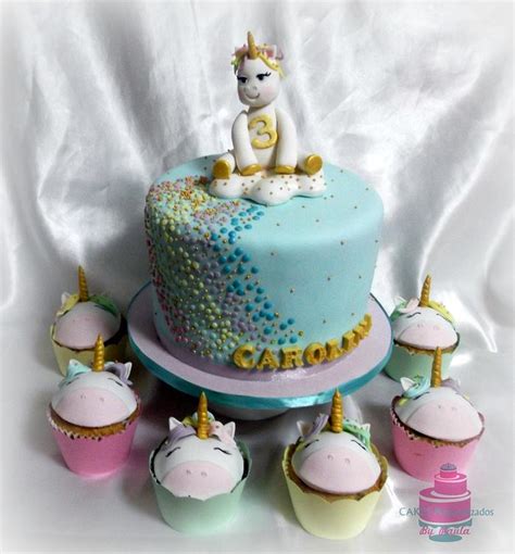 Unicorn Cake And Matching Cupcakes Decorated Cake By Cakesdecor