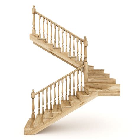 3D Model Wooden Stairs - TurboSquid 1261687