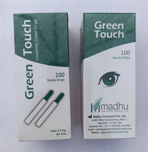 Fluorescein Sodium Ophthalmic Strips 1 Mg Green Touch At Rs 600 Box