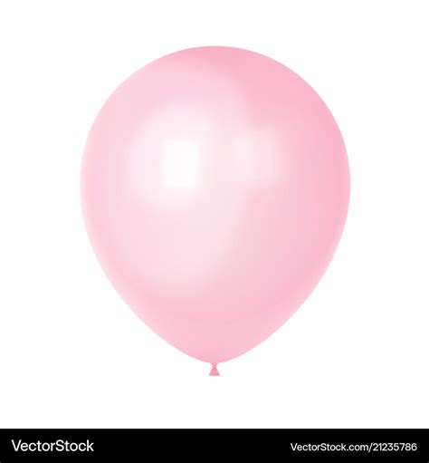 D Realistic Colorful Balloon Birthday Royalty Free Vector