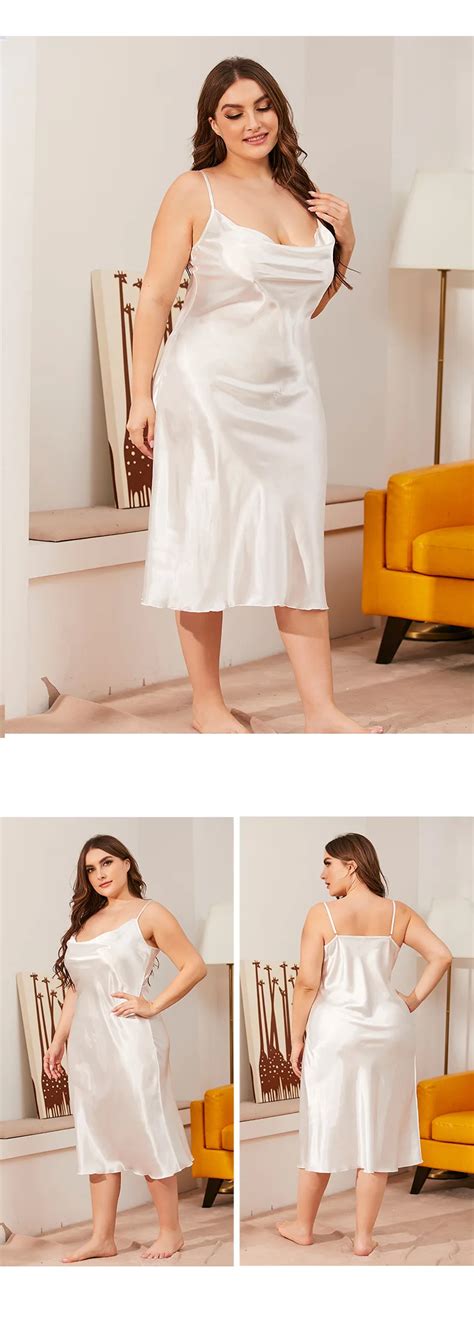 Nantex Wholesale Custom Summer Sexy Solid Color Dress Plus Size Satin