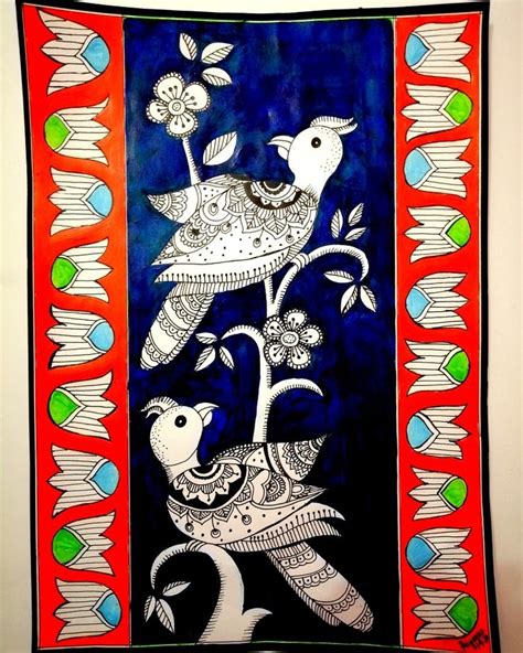 Madhubani Painting Madhubani Painting Madhubani Art Indian Art