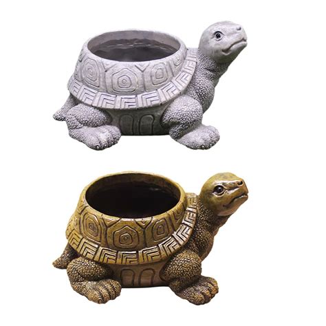 Turtle Planter Pot Desk Decorative Flowerpot Flower Pot For Restaurant