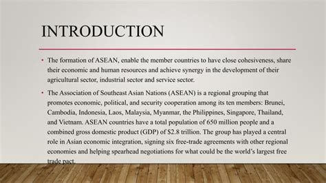 Ppt On Asean PPT