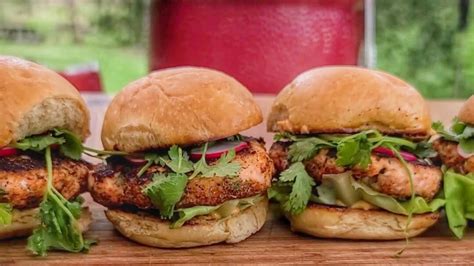 The Best Salmon Burger Recipe Youtube