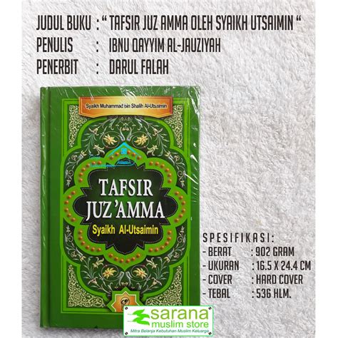 Jual Buku Tafsir Juz Amma Oleh Syaikh Utsaimin Indonesiashopee Indonesia