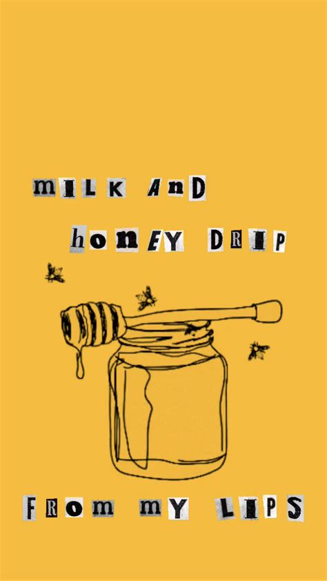 Milk And Honey Wallpaper Yellow Aes Aesthetic Milk And Honey Milk