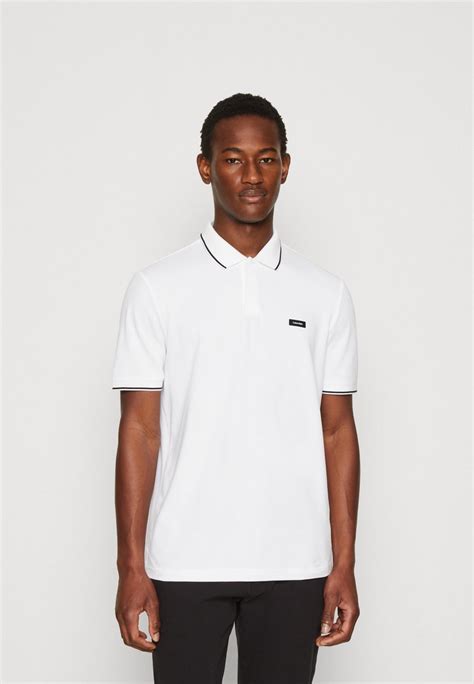 Calvin Klein Tipping Slim Poloshirt Bright White Weiß Zalando De