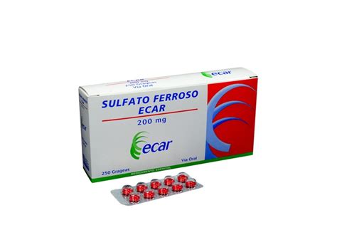 Comprar Sulfato Ferroso 200mg 250 Grageas En Farmalisto Colombia