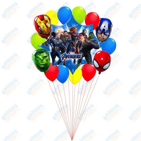 Ballons Avengers Super H Ros En Grappe Walt Disney Ballonsdeco