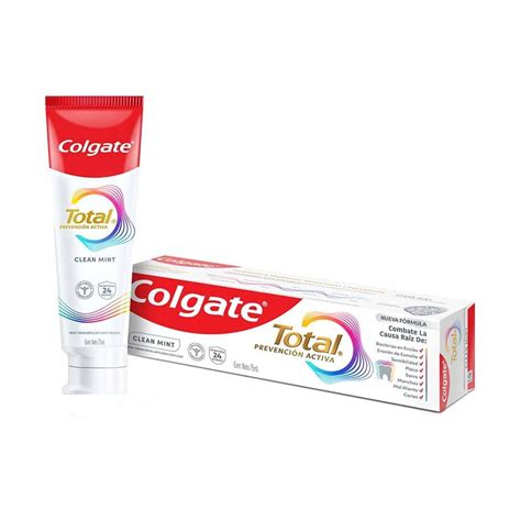 Pasta Dental Colgate Total Clean Mint Prevención Activa con Flúor 75 ml