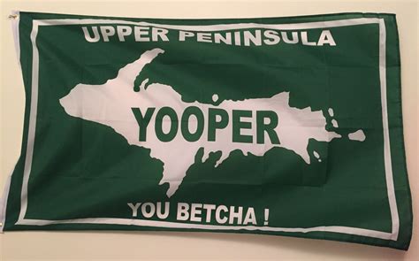 Upper Peninsula Yooper Flag Michigan Us