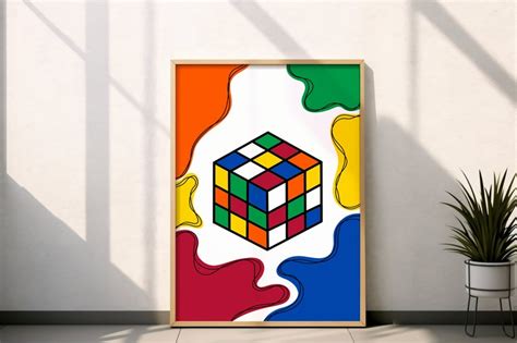 Rubik's Cube Artwork, Rubik's Cube Digital Print,art for Kids, Boho Art, Digital Download, Kids ...