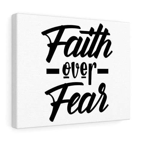 Trinx Faith Over Fear Christian Wall Art Bible Verse Print Ready To Hang Wayfair