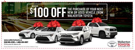 Monthly Specials - Walkerton Toyota