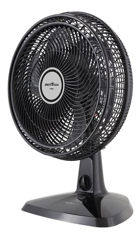 Ventilador Britania Turbo B V Cm Preto W Velocidades