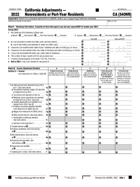 Ca Ftb 540nr Schedule Form Complete With Ease Airslate Signnow