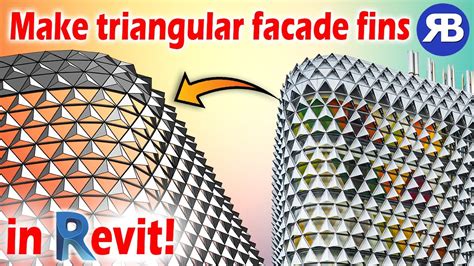 Revit Snippet Create Parametric Fa Ade With Triangle Fins Youtube