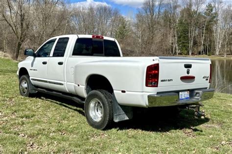 46k Mile 2005 Dodge Ram 3500 Laramie Quad Cab Cummins Dually 4x4 For