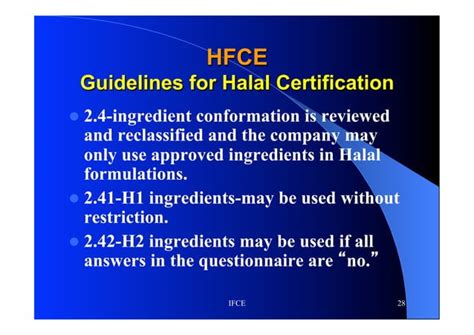 Halal For The Food And Chemical Industry 2012 Ppt