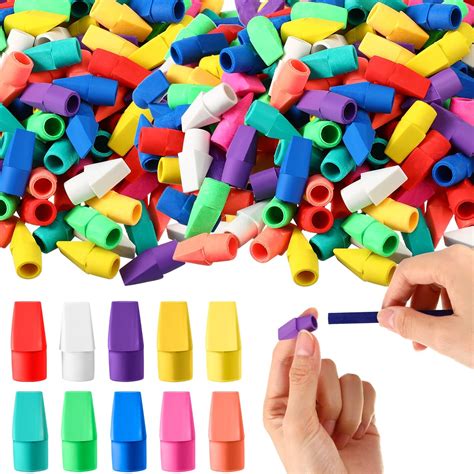 1000 Pcs Pencil Top Erasers Bulk Eraser Caps Pencil Eraser