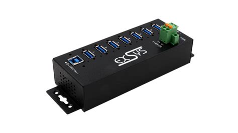 7 Port USB 3 2 Gen 1 Metal HUB With 15KV ESD Surge Protection A Ports