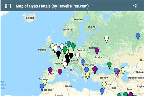 Complete Map of Hyatt Hotels