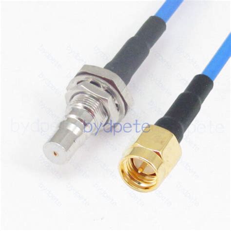 Qma Female Bulkhead Waterproof To Sma Male Plug Rg405 Cable Semi