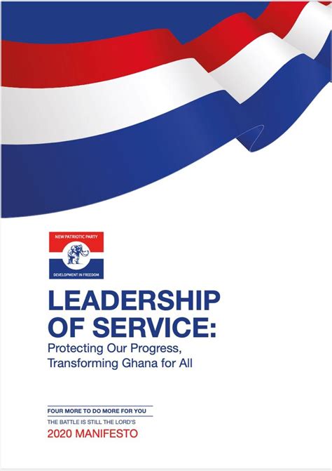 Npp 2020 Manifesto New Patriotic Party Usa