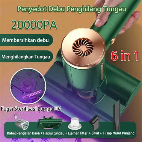 Jual 2024 UV Dust Mite Vacum Cleaner Cordless 6 In1 20000PA Penyedot