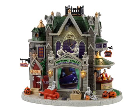 Gothic Hills Funeral Parlor Lemax Spooky Town Ehobbytools