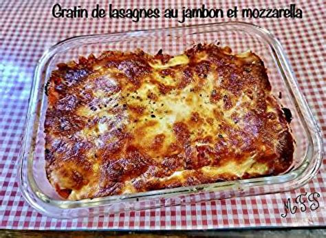 Gratin De Lasagnes Au Jambon Et Mozzarella De Cookeo Jbh Et Ses