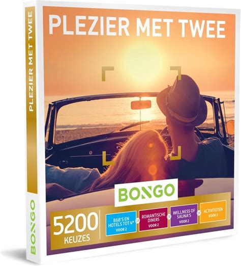 Bongo Bon Plezier Met Twee Cadeaubon Cadeaukaart Cadeau Voor Man Of