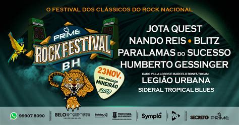 Prime Rock Festival Belo Horizonte Sympla