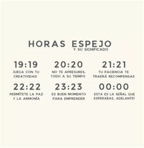 Horas Espejo Afirmaciones Positivas Diarias Frases Sabias Frases