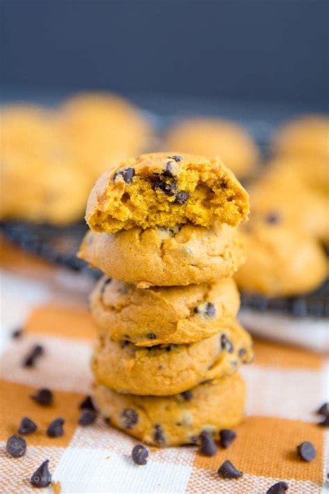 Easy Pumpkin Chocolate Chip Cookies Yellowblissroad