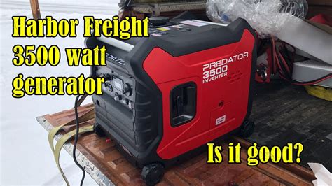 First Video Of 2022 Harbor Freight Predator 3500 Watt Generator YouTube