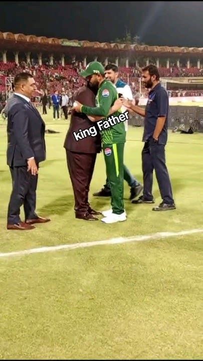 Babar Azam With Father Babar Azam Meet His Father In Qaddafi Stadium