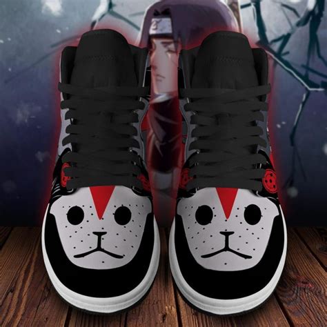 Naruto Itachi Uchiha Anbu Uniform Costume Air Jordan 1 High Sneakers