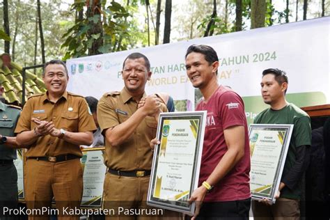 Peringatan Hari Bumi Tahun Pemkab Pasuruan Berikan Penghargaan