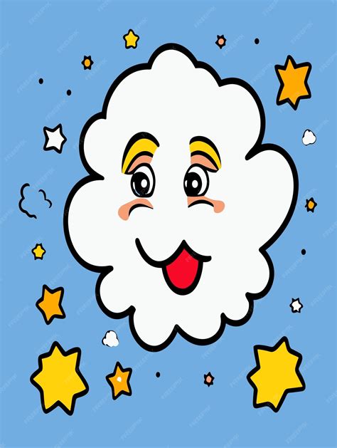 Premium Vector | 2d cartoon clouds vector design