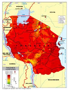 Tanzania Climate Map