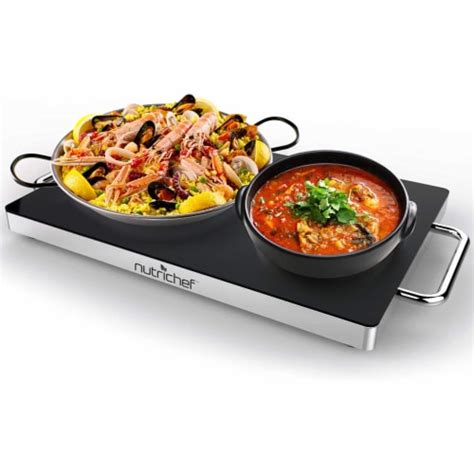NutriChef Portable X Electric Food Warmer Platter Tray Buffet Hot Plate Piece Smith