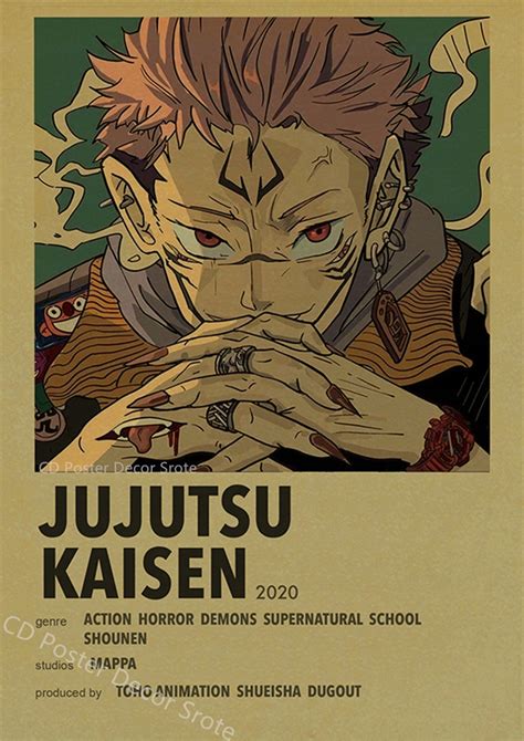 Plakat Seksowne Anime Serii Ju Jutsu Kaisen Haikyu Cena Opinie