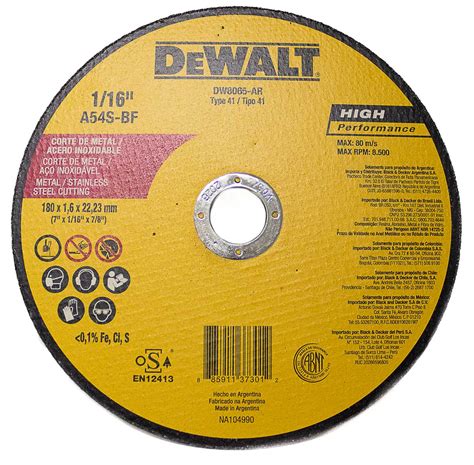 Disco de Corte Fino 7 Dewalt DW8065 AR 5 Peças AG Medeiros