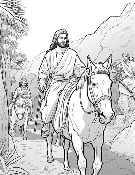 P Ginas B Blicas Para Colorir Para Crian As Jesus Entrando Em Jerusal M