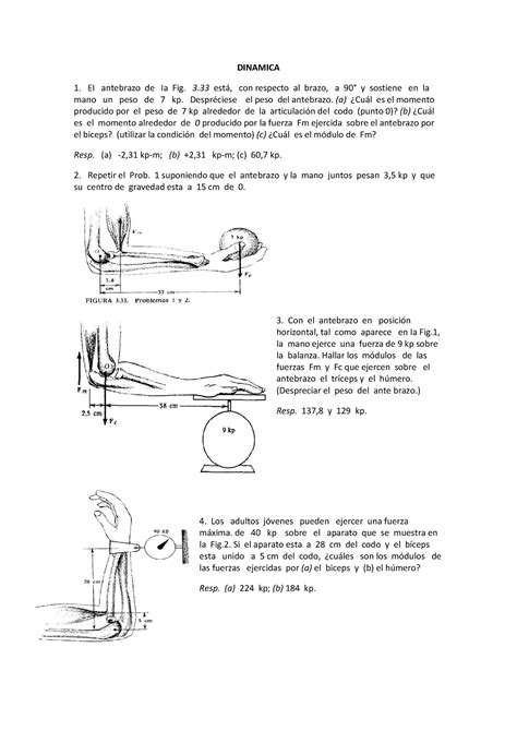 Pdfcoffee DINAMICA EI antebrazo de Ia Fig 3 está con respecto al