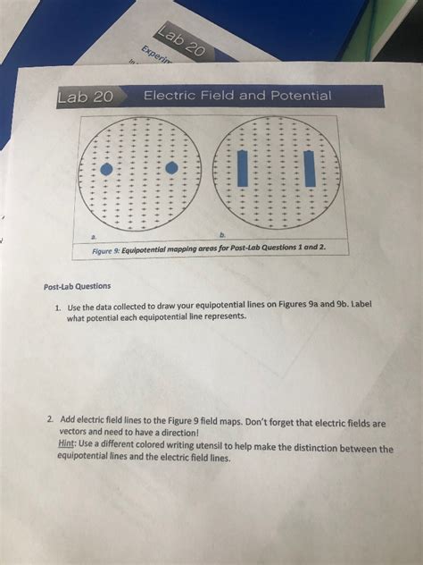 Solved Lab 20 Experir Lab 20 Electric Field And Potential B Chegg