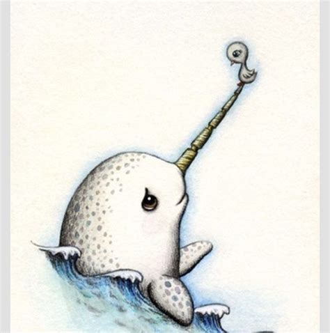 So Cute To Draw Super Easy Narwhal Art Narwhal Drawing Cute